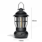 2025 Outdoor Camping Lantern - Vintage Style USB Rechargeable Tent Light, Ambient Mood Lighting For Camping, Gift Idea