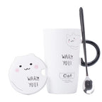 Creative Ceramic Mugs Cute Breakfast Coffee Cup Korean Versi
