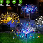 Solar Powered Fireworks Lights For Ambient Lighting