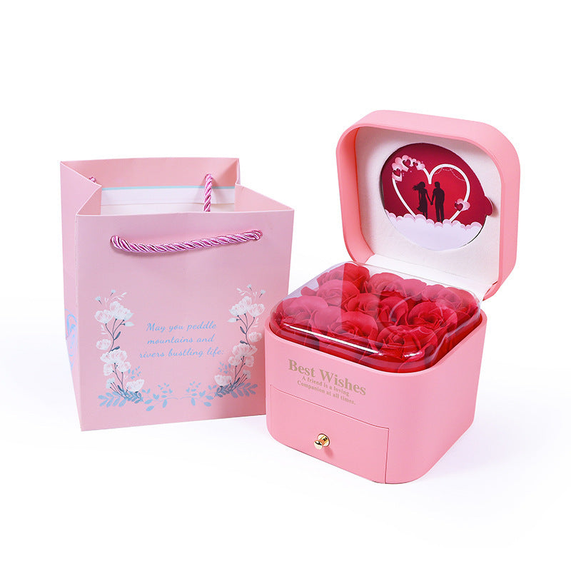Household Minimalist Rose Jewelry Box Suit