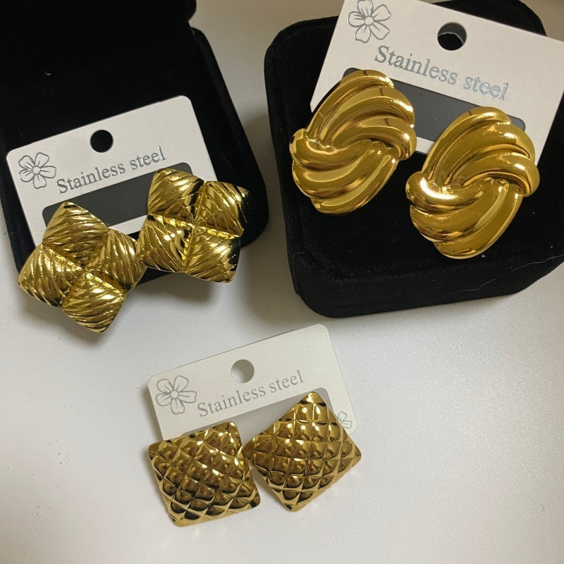 Minimalist Stainless Steel Jewelry Earrings