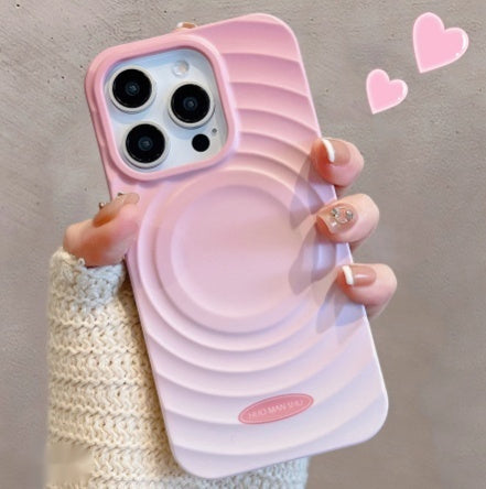 Personalized Gradient Ripple Circle For 15 Phone Cases
