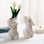 Decorative Art Ornaments Of Human Ceramic Vases