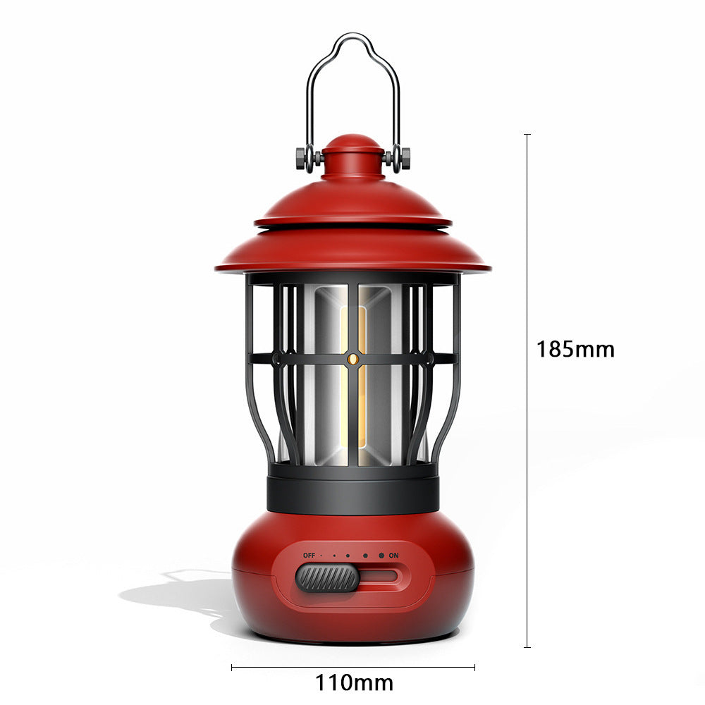 2025 Outdoor Camping Lantern - Vintage Style USB Rechargeable Tent Light, Ambient Mood Lighting For Camping, Gift Idea