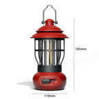2025 Outdoor Camping Lantern - Vintage Style USB Rechargeable Tent Light, Ambient Mood Lighting For Camping, Gift Idea