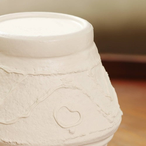 Organic Pattern Terracotta Candle Holder 5.2x5.2x5.5'' Rustic Candle Stand For Ambient Lighting