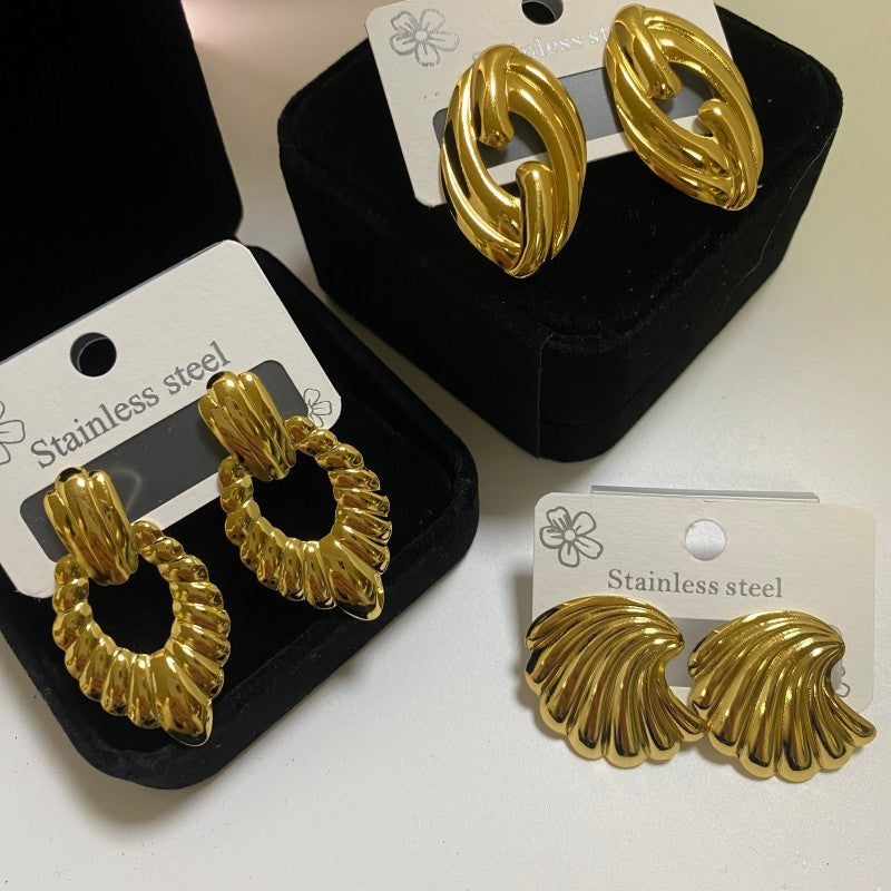 Minimalist Stainless Steel Jewelry Earrings