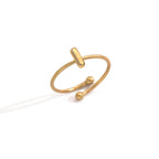 Lxalry 18K Gold Plated Stainless Steel Initial Ring For Women - Adjustable Minimalist Letter A-Z Rings, Personalized Gift Jewelry, Waterproof, Hypoallergenic, Tarnish-Free, Trendy Custom Statement Rin