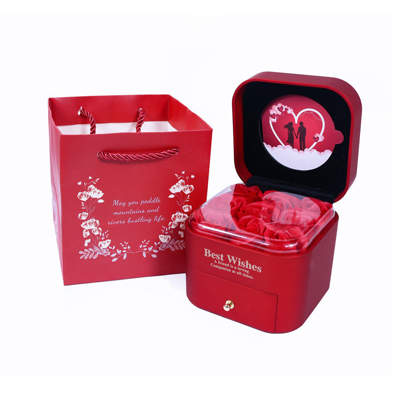Household Minimalist Rose Jewelry Box Suit