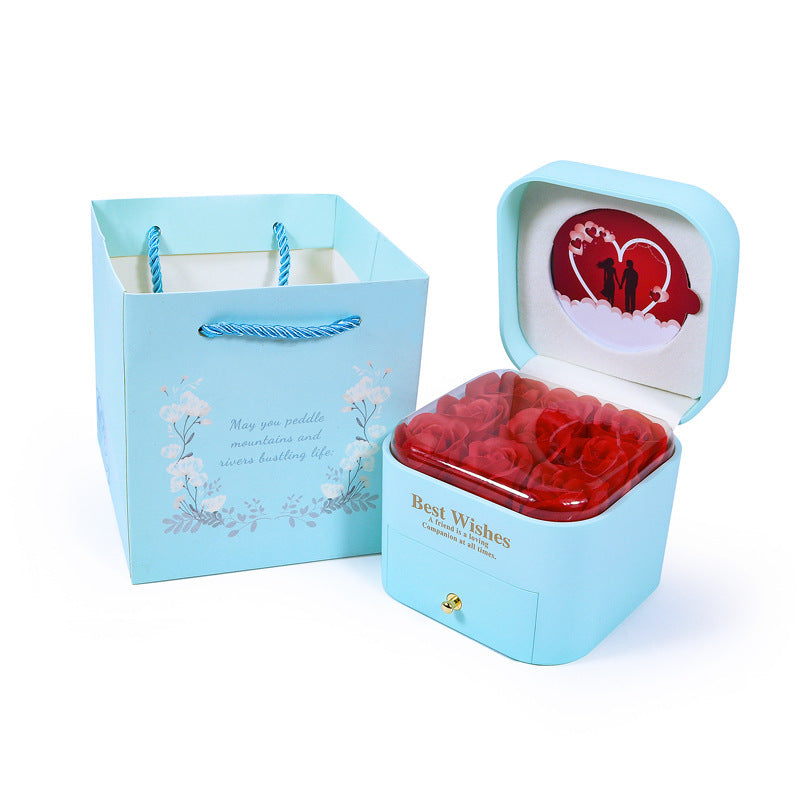 Household Minimalist Rose Jewelry Box Suit