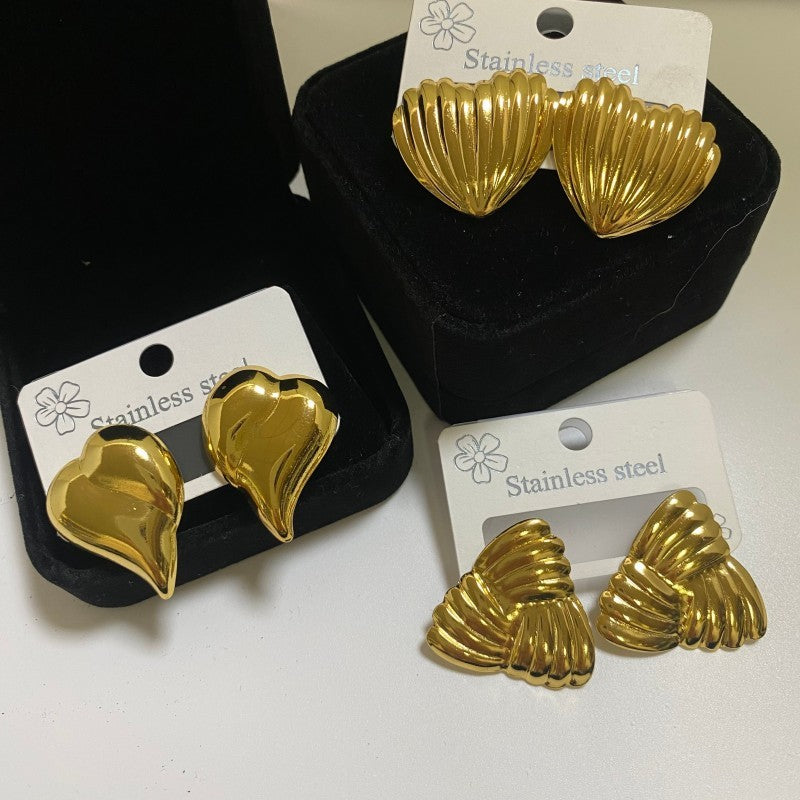 Minimalist Stainless Steel Jewelry Earrings