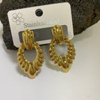 Minimalist Stainless Steel Jewelry Earrings