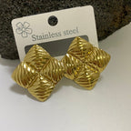 Minimalist Stainless Steel Jewelry Earrings